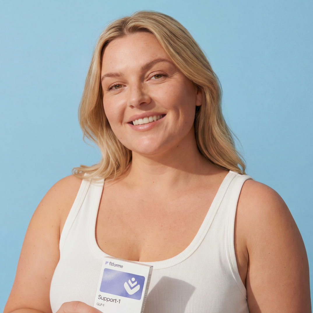 Vrouw met FitForMe-product